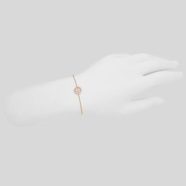 Tory Burch Bags TORY BURCH Miller Pave Chain Bracelet Rose Gold 80997