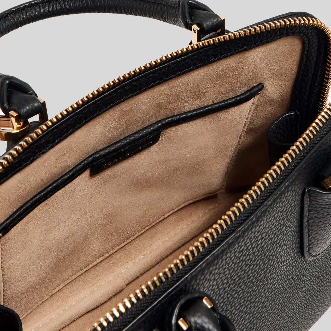 Tory Burch Bags TORY BURCH Mini Swing Leather Tote Bag Black 155619