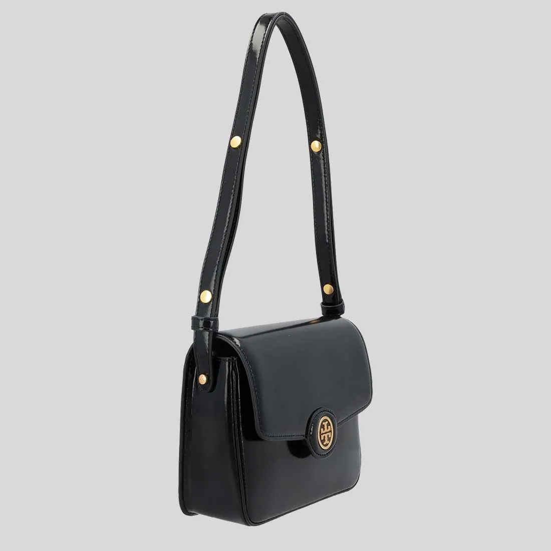 Tory Burch Bags TORY BURCH Robinson Spazzolato Convertible Shoulder Bag Black 143122
