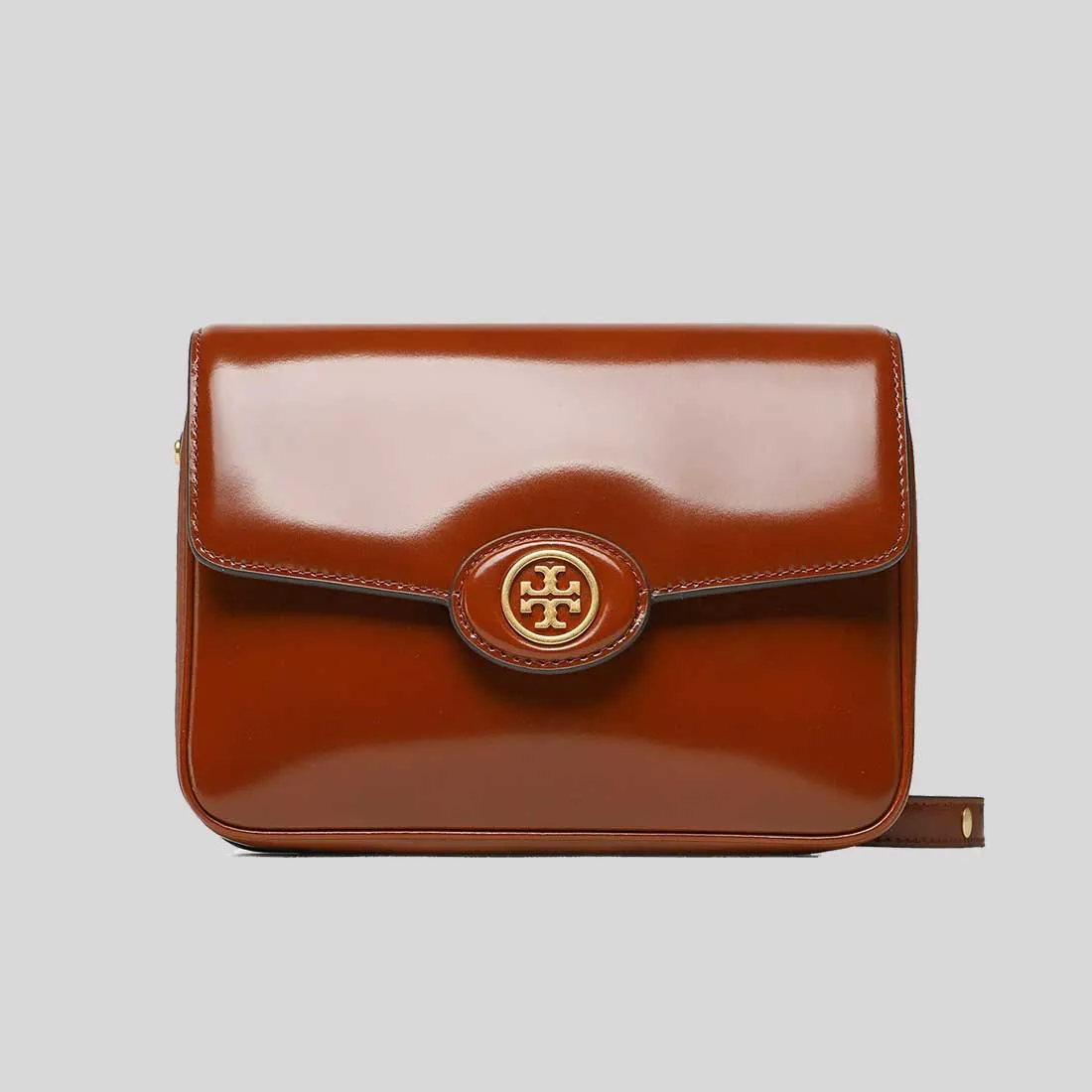 Tory Burch Bags TORY BURCH Robinson Spazzolato Convertible Shoulder Bag Dark Sienna 143122