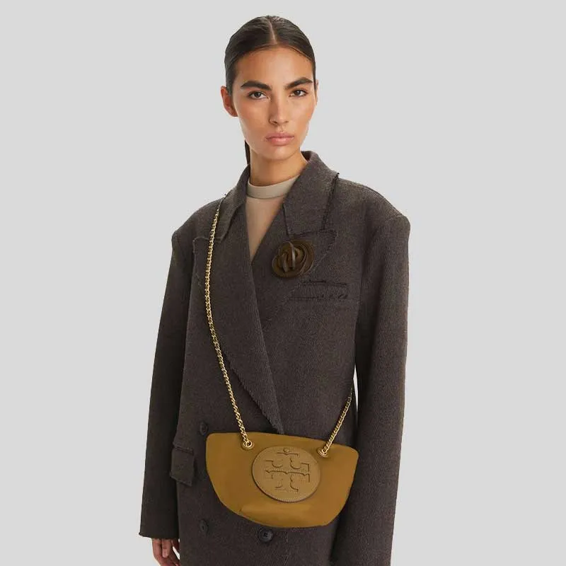 Tory Burch Bags TORY BURCH Small Ella Chain Crossbody Camel 160183