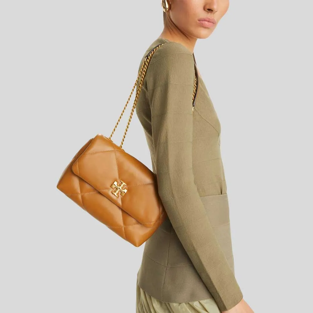 Tory Burch Bags TORY BURCH Small Kira Diamond Quilt Convertible Shoulder Bag Tan 154706