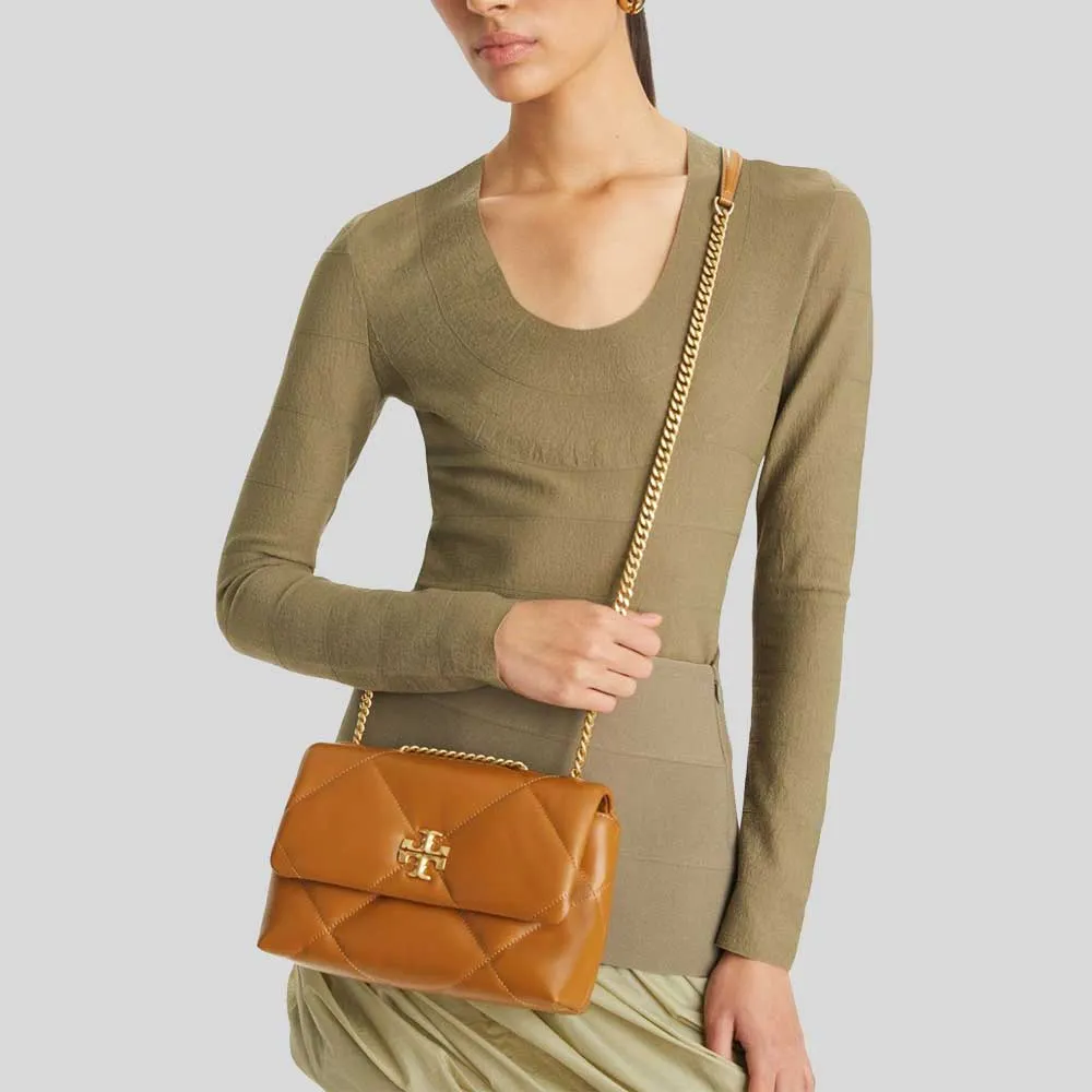 Tory Burch Bags TORY BURCH Small Kira Diamond Quilt Convertible Shoulder Bag Tan 154706