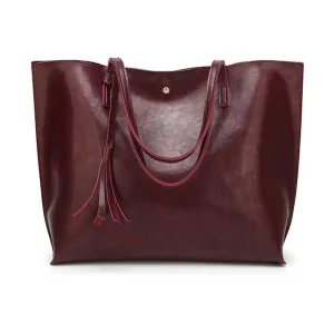 Tote Bag Large Women's Leather Handbags High Quality Female Pu Leather Bag Fashion Lady Shoulder Bags Classic Handbag Fashion Nova Bags