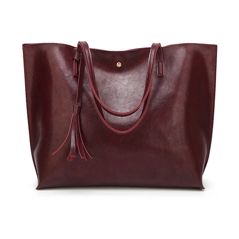 Tote Bag Large Women's Leather Handbags High Quality Female Pu Leather Bag Fashion Lady Shoulder Bags Classic Handbag Fashion Nova Bags