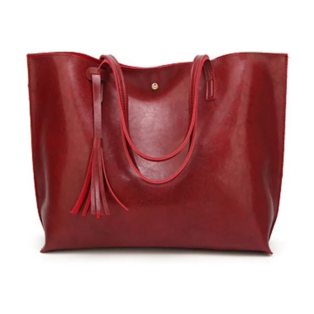 Tote Bag Large Women's Leather Handbags High Quality Female Pu Leather Bag Fashion Lady Shoulder Bags Classic Handbag Fashion Nova Bags
