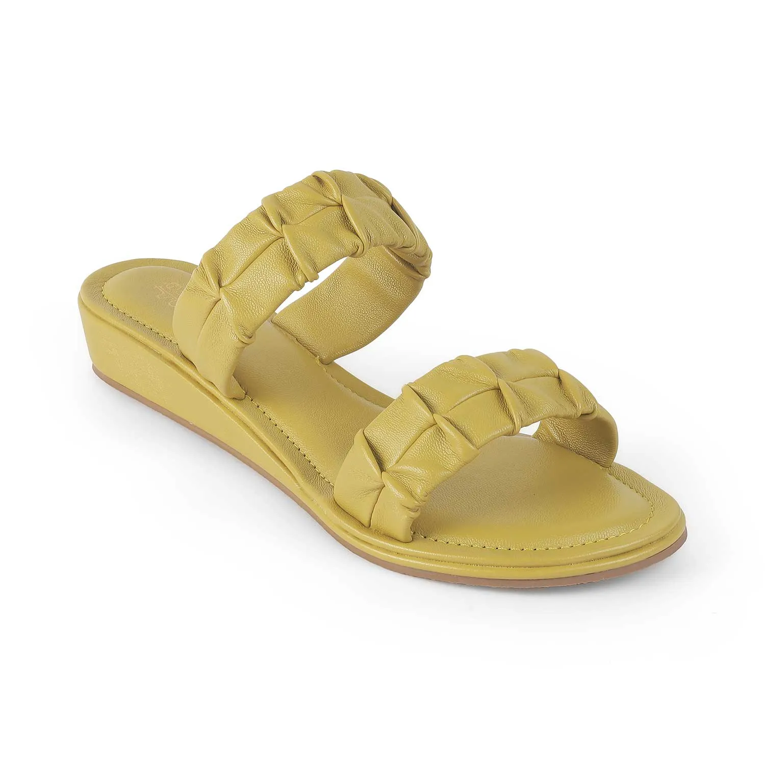 Tresmode Belo Green Women's Casual Small Wedge Sandals
