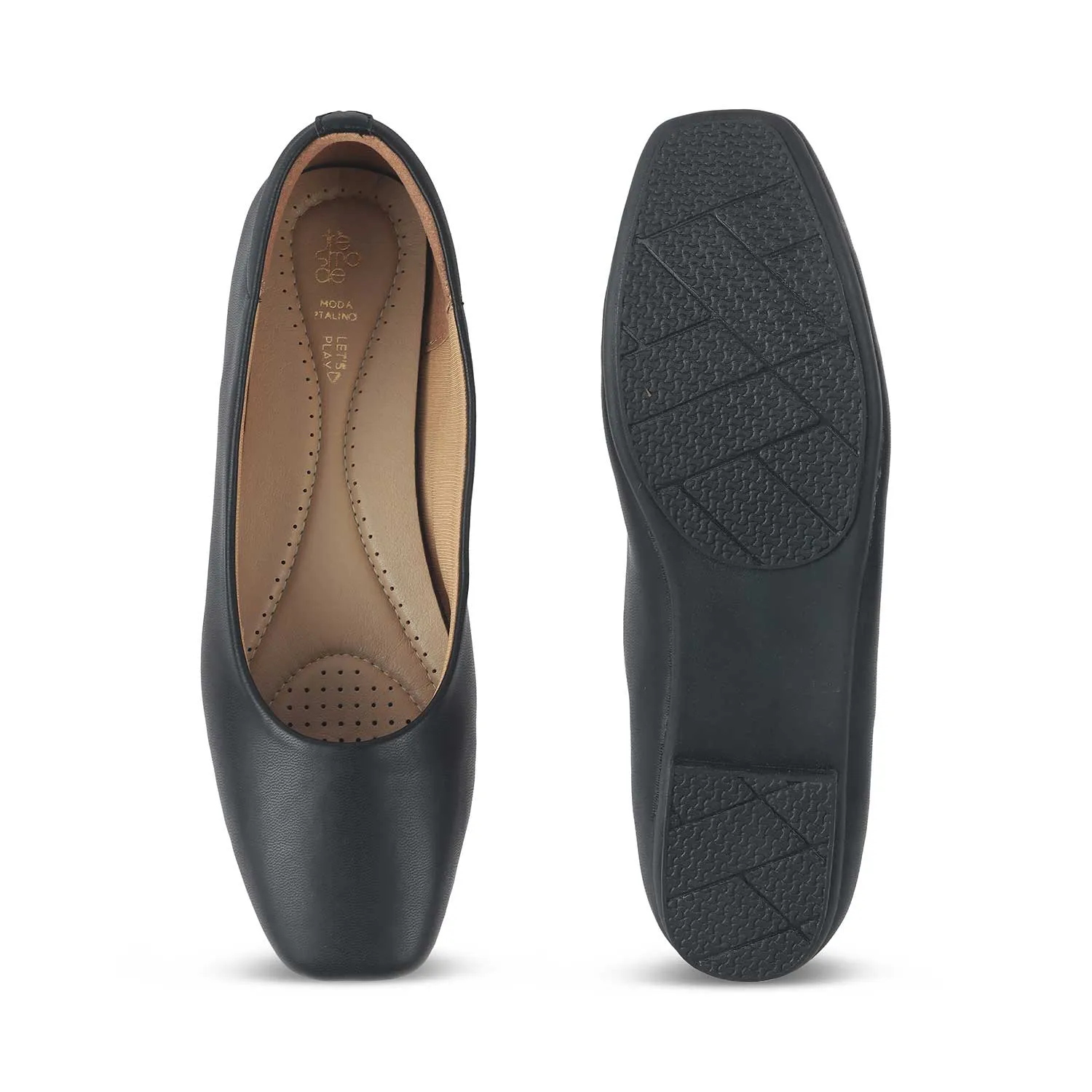 Tresmode Kiesta Black Women's Casual Ballerinas
