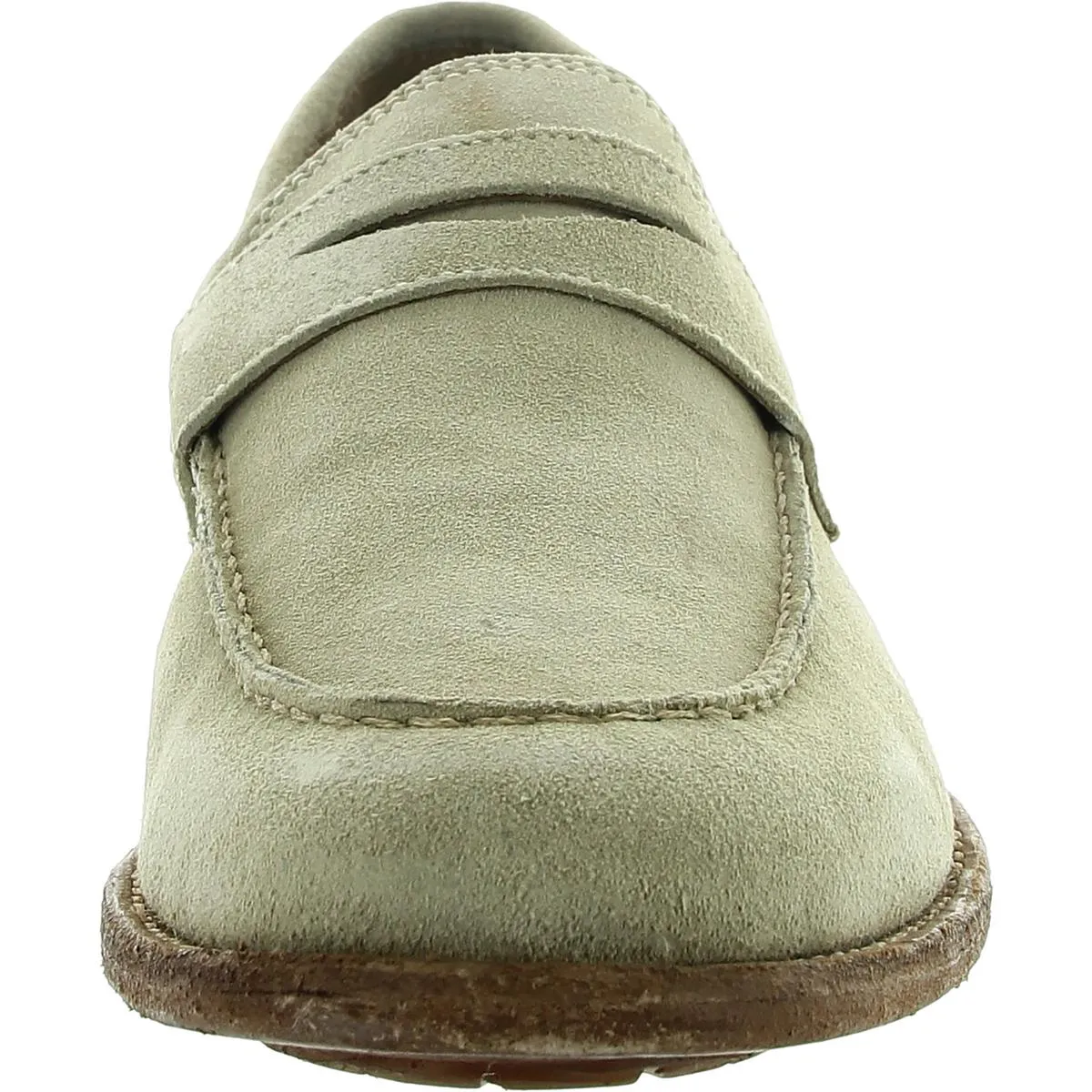 Tyler Penny Mens Solid Suede Loafers