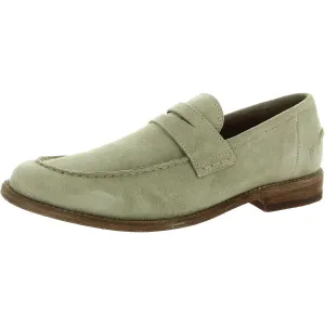 Tyler Penny Mens Solid Suede Loafers