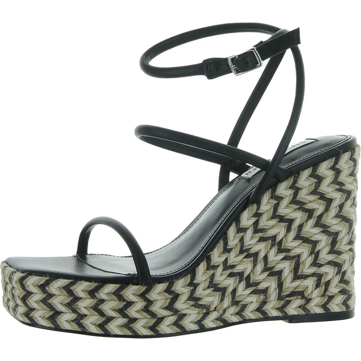 UNIFY Womens Faux Leather Wedge Platform Sandals