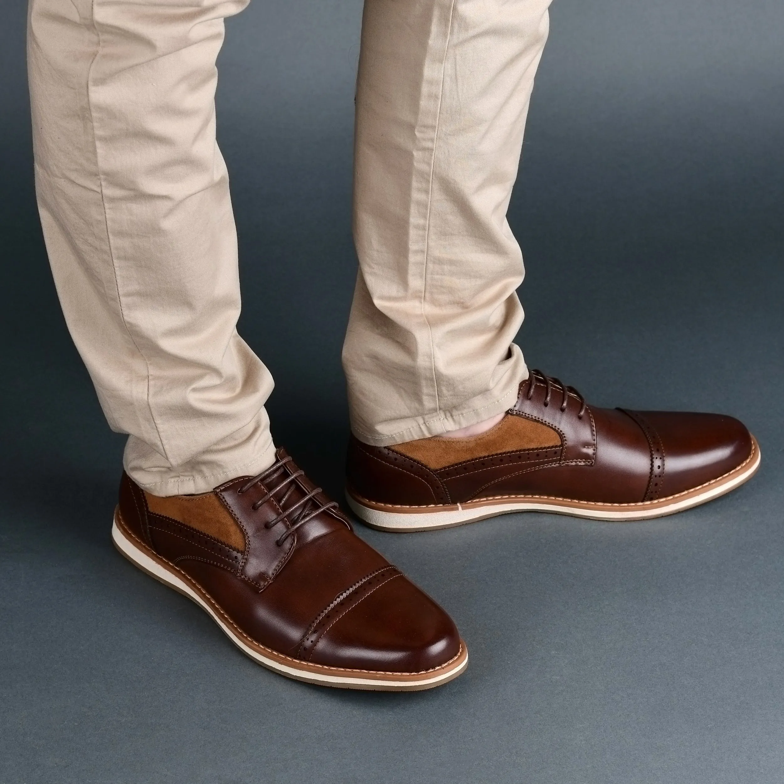 Vance Co. Griff Cap Toe Brogue Derby