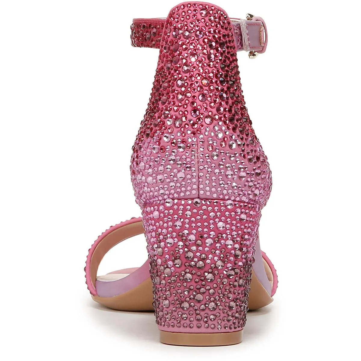 Vera Shine Womens Satin Embellished Heels