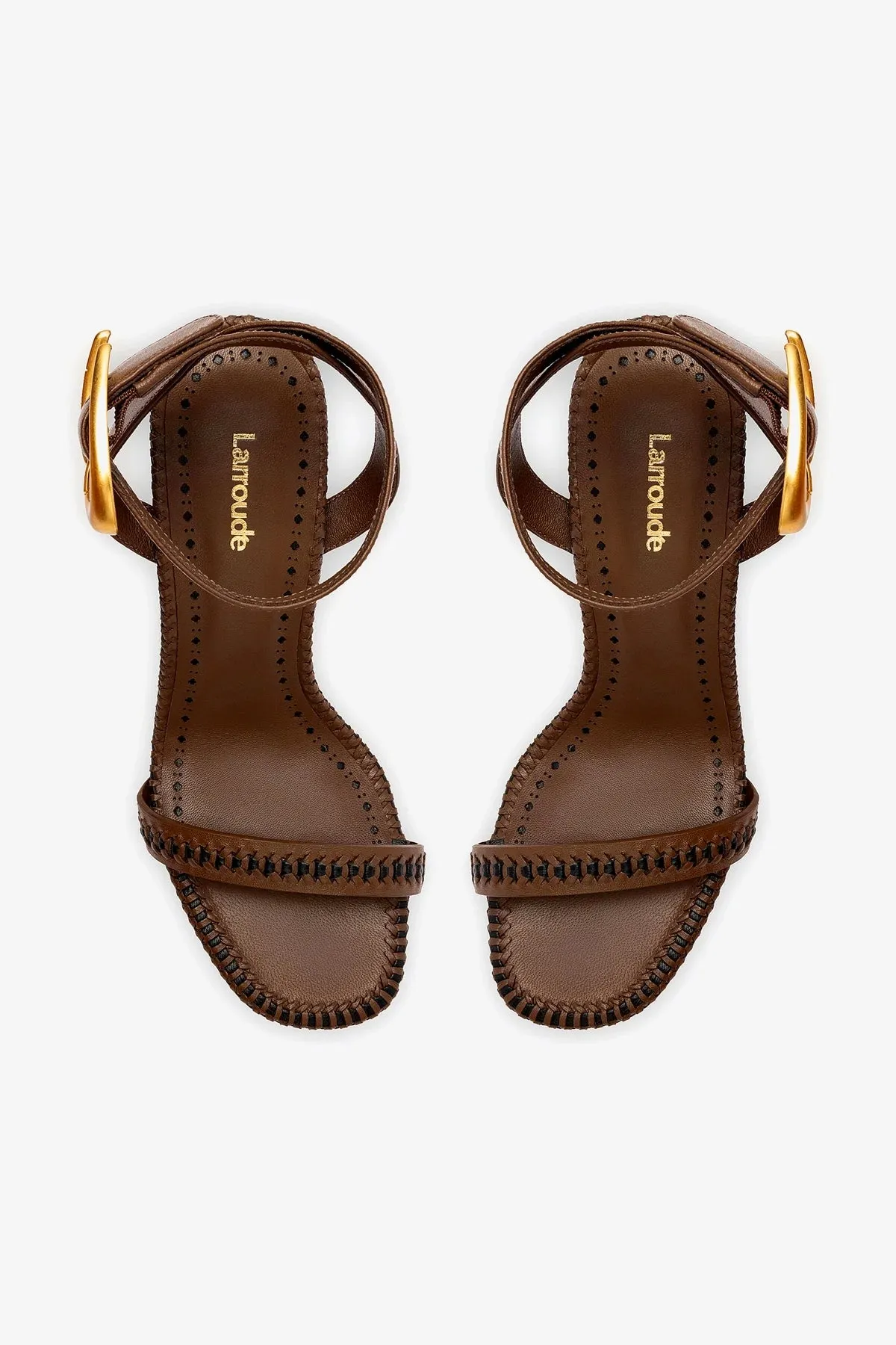 Verona Sandal In Burnt Umber Leather