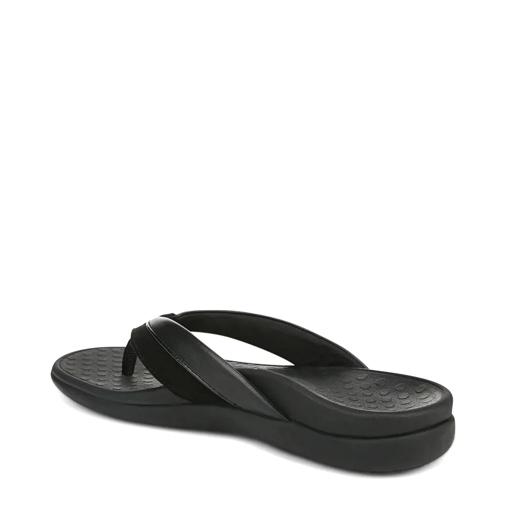 Vionic Women's Shore Toe Post Flip Sandal in Black