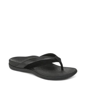 Vionic Women's Shore Toe Post Flip Sandal in Black