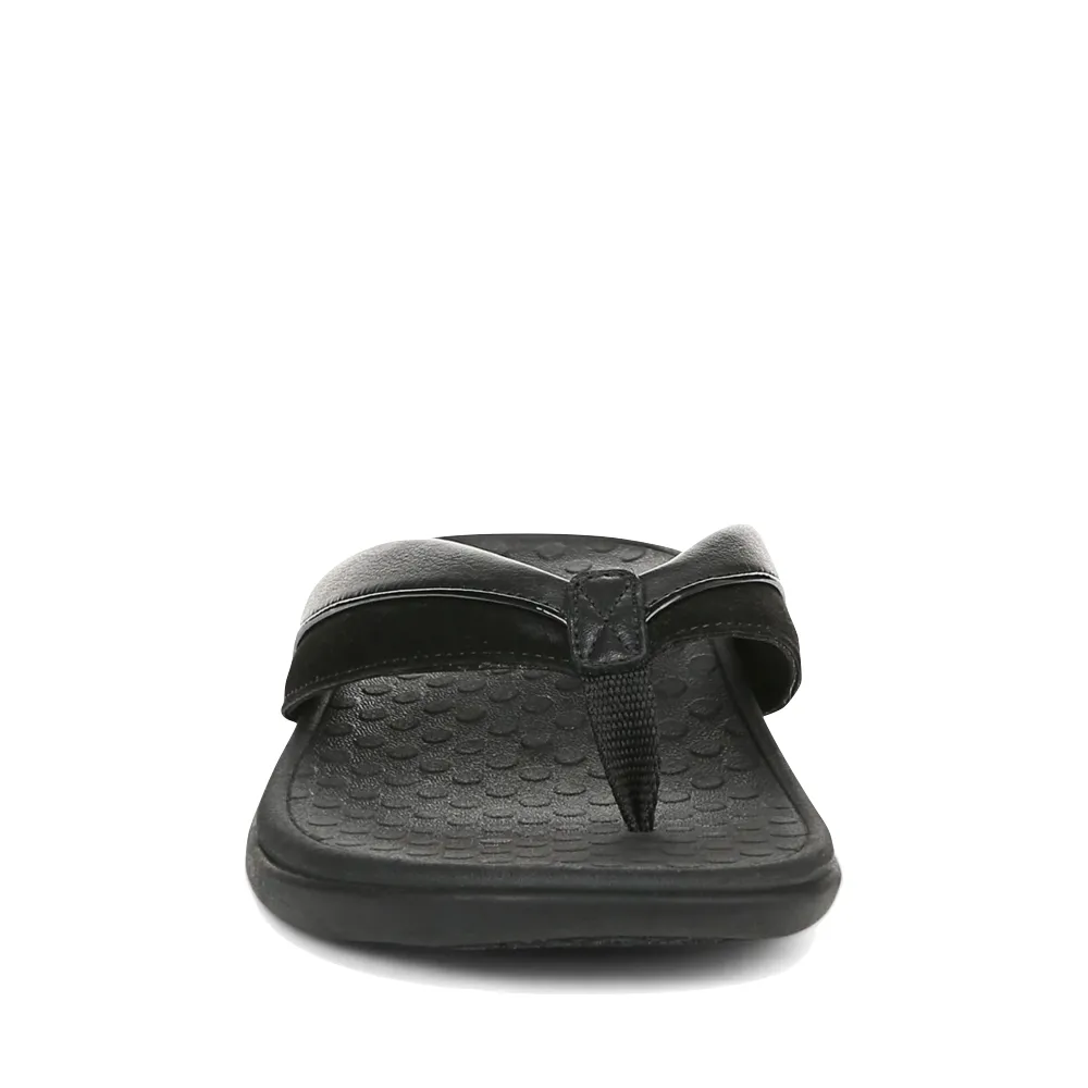 Vionic Women's Shore Toe Post Flip Sandal in Black