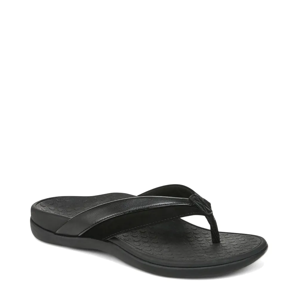 Vionic Women's Shore Toe Post Flip Sandal in Black