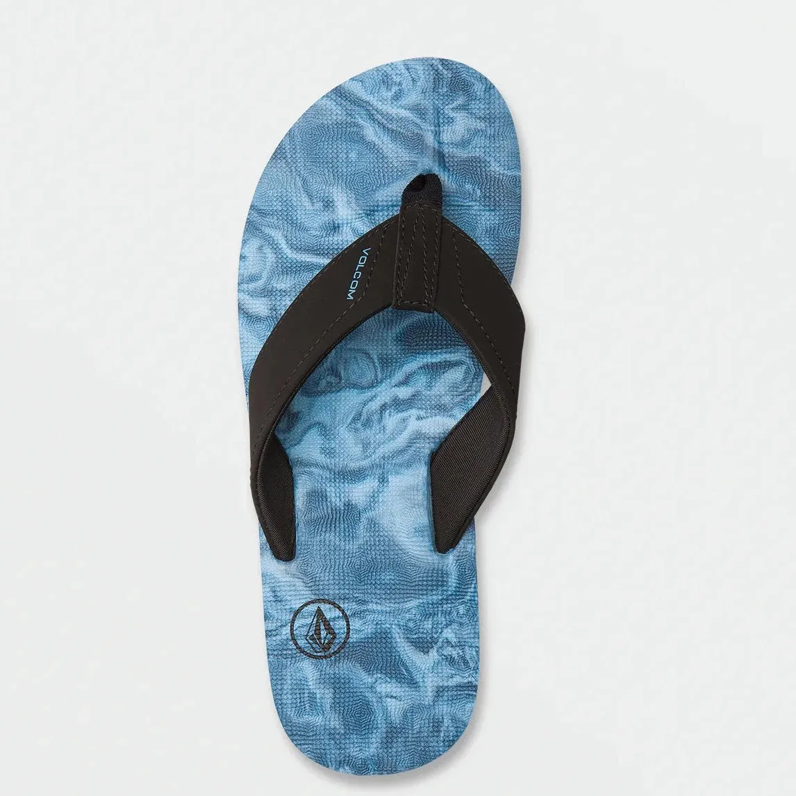 Volcom Men's Victor Sandal - Aged Indigo Swirl