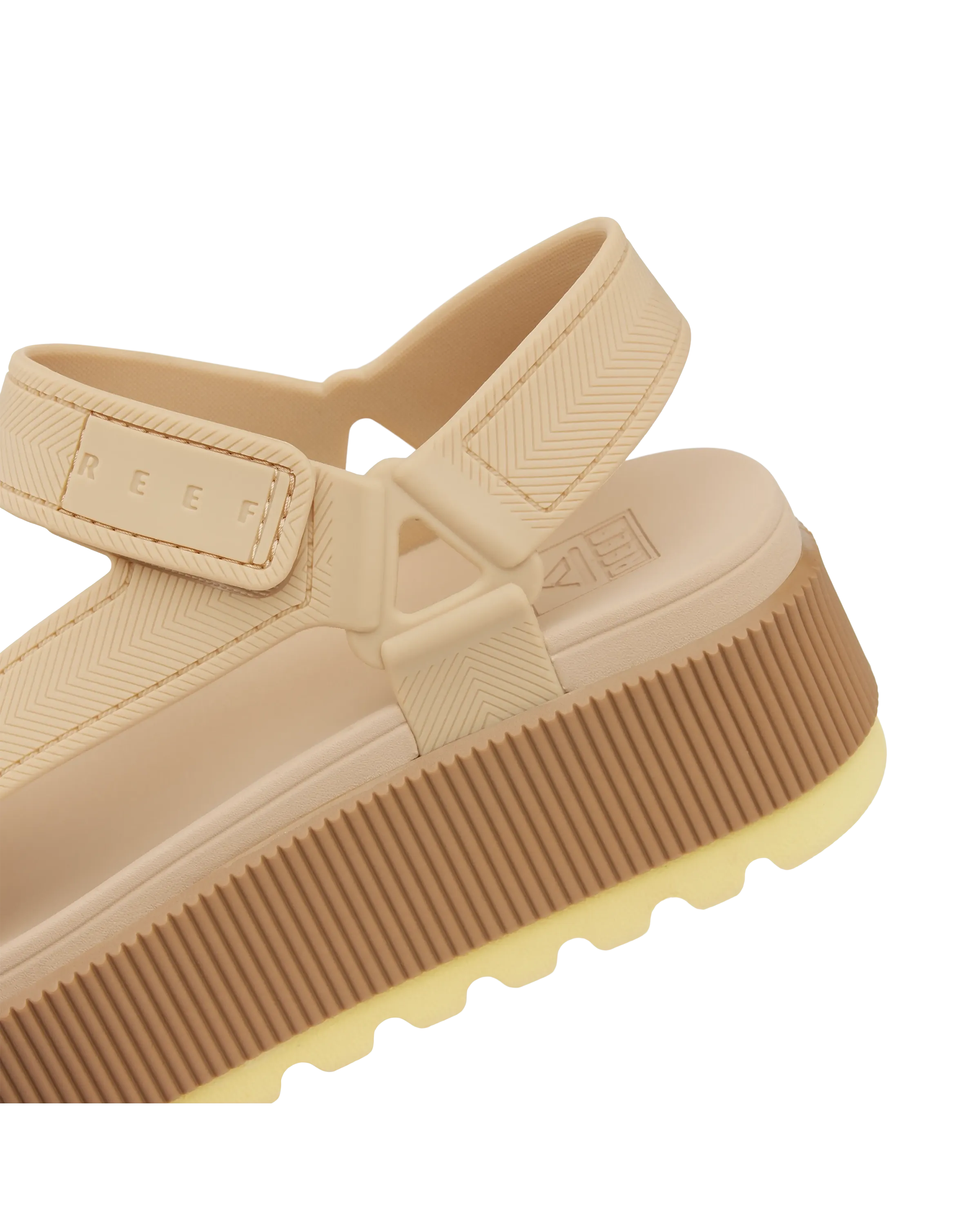 Water Rem Higher Sandal in Pale Banana