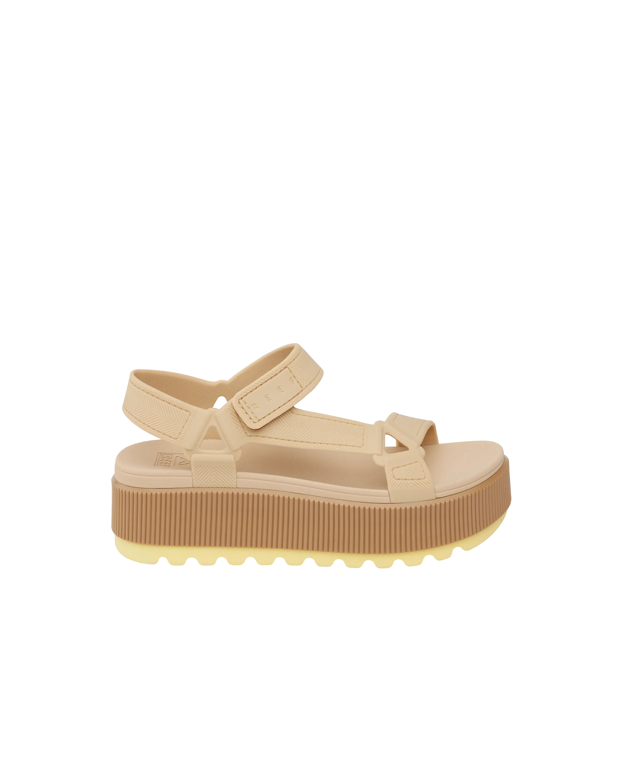 Water Rem Higher Sandal in Pale Banana