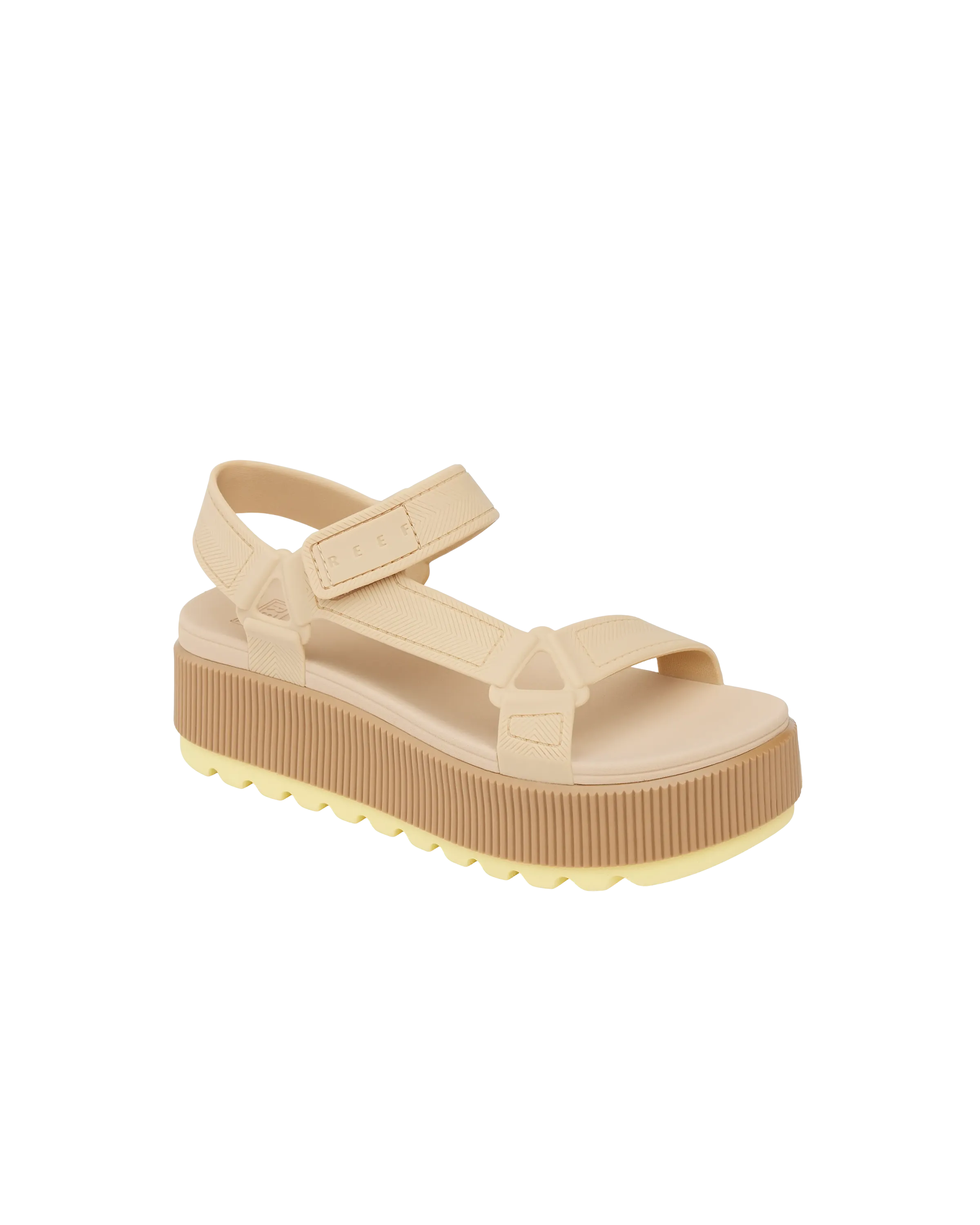 Water Rem Higher Sandal in Pale Banana