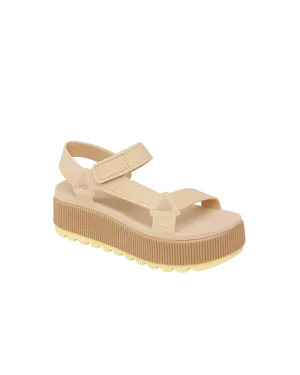 Water Rem Higher Sandal in Pale Banana