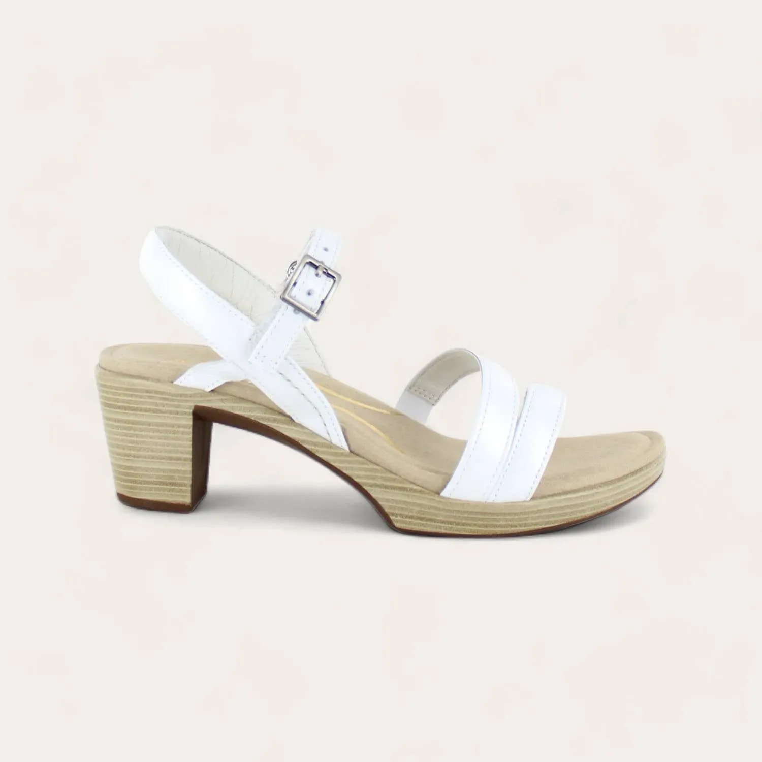 Women Bounty Sandal In White Pearl Leather - H60