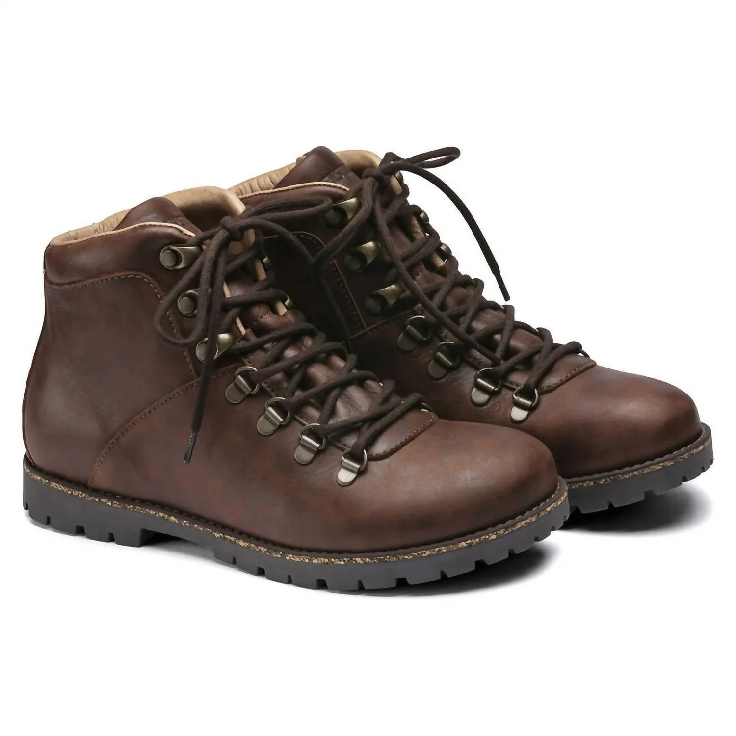 Women Jackson Lace-Up Boots In Dark Brown