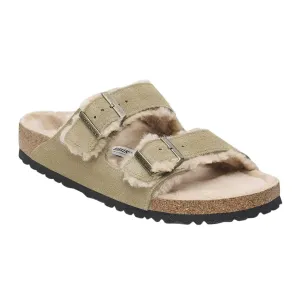 Women's Arizona Shearling Sandal In Taupe