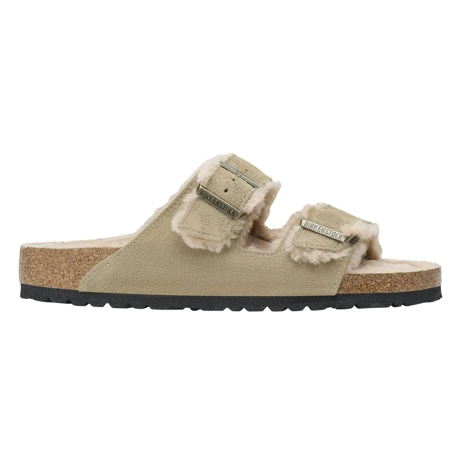 Women's Arizona Shearling Sandal In Taupe