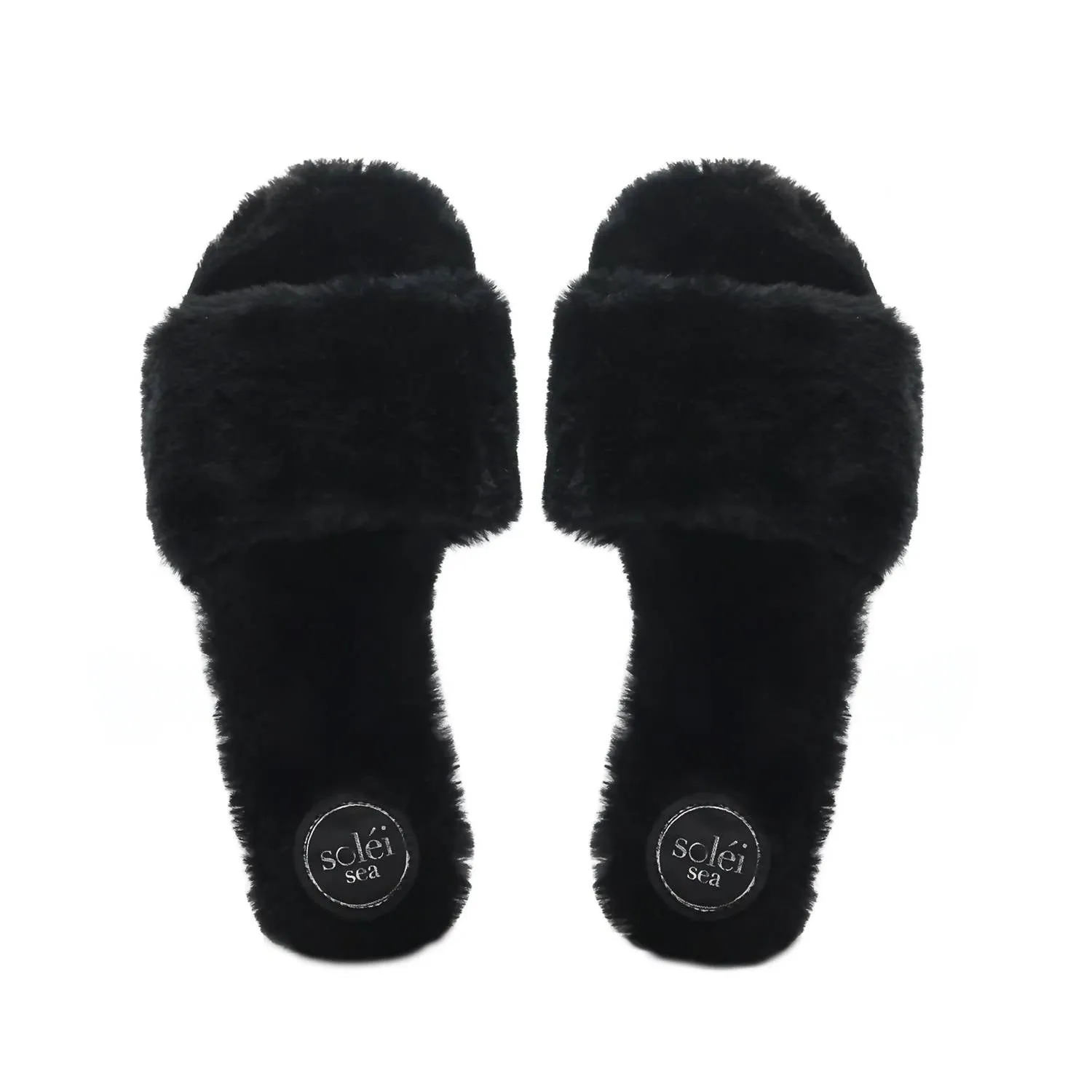 Women's Averie Faux Fur Slipper In Blk