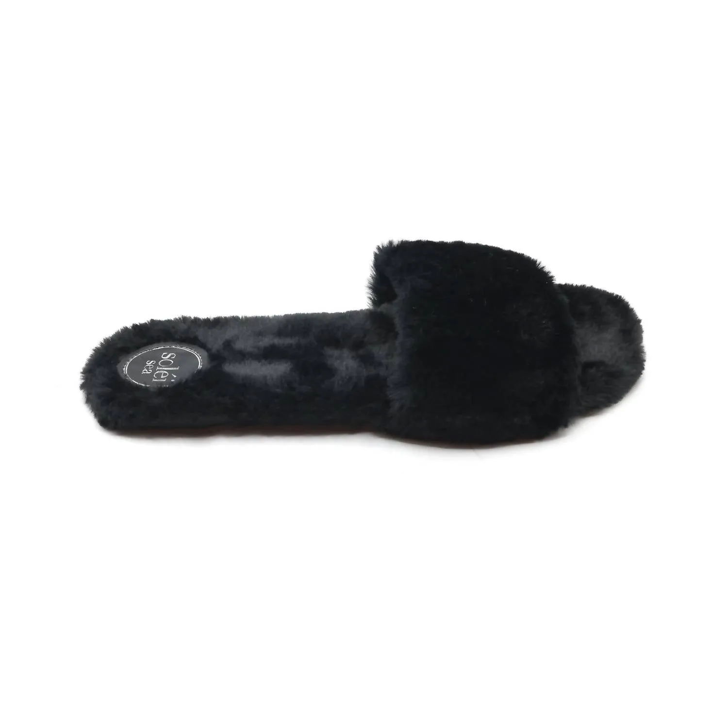 Women's Averie Faux Fur Slipper In Blk