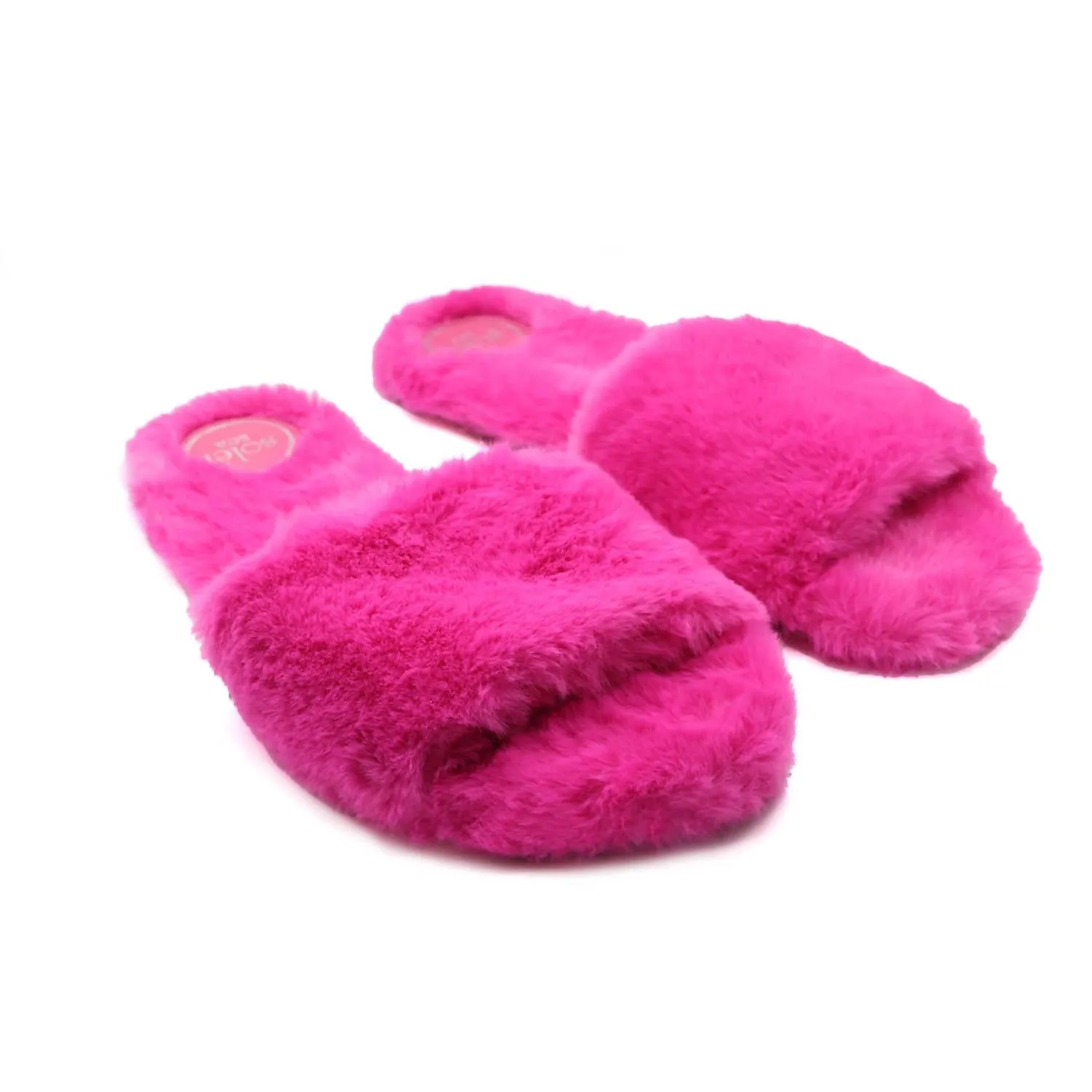 Women's Averie Faux Fur Slipper In Hot Pink