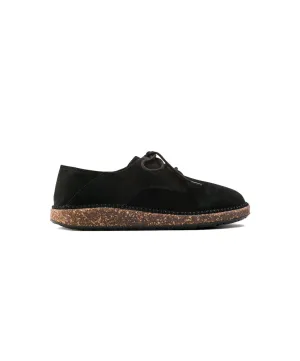 Womens Birkenstock Shoes Birkenstock Gary Suede Leather Black Shoes