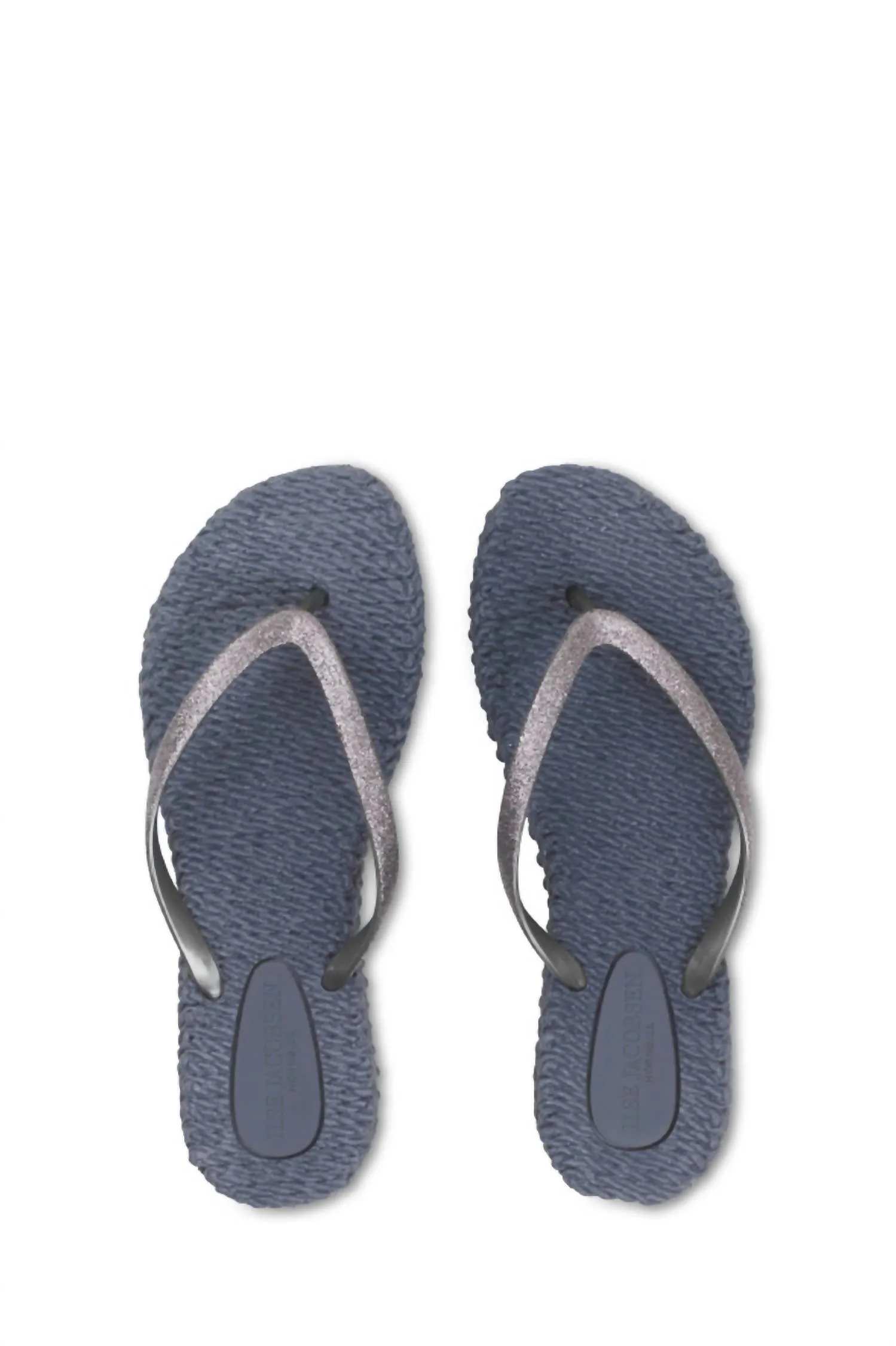 Women's Cheerful Glitter Flip Flops In Grey
