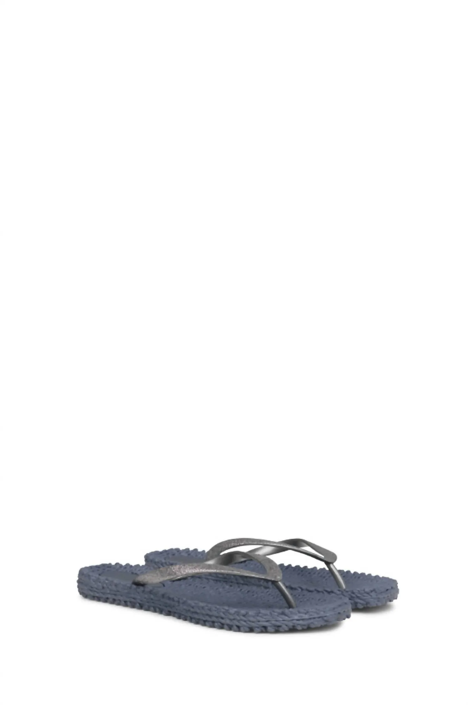 Women's Cheerful Glitter Flip Flops In Grey