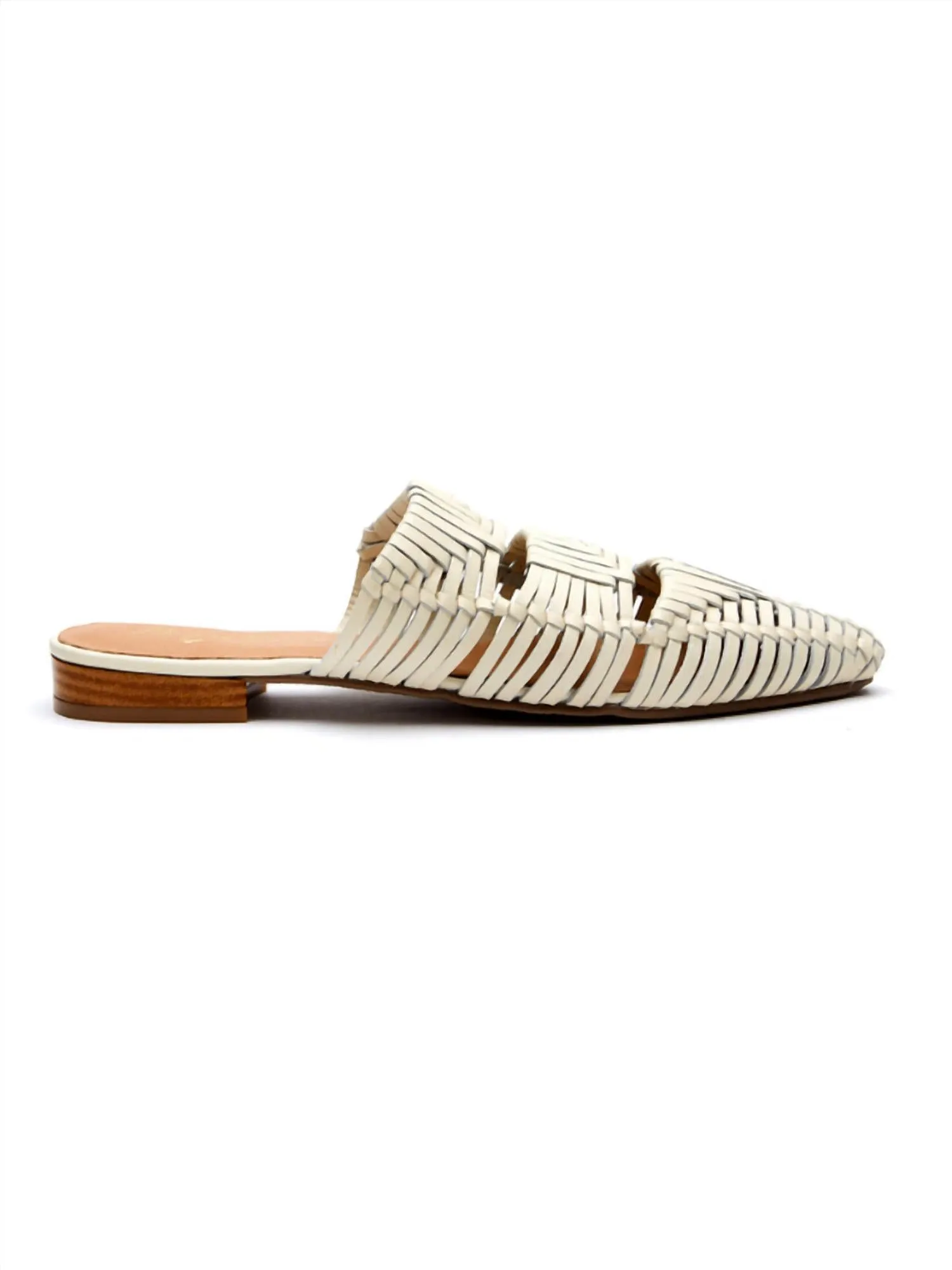 Women's East End Woven Pointed Toe Mule In Ivory