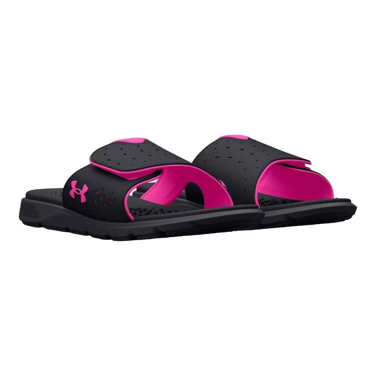 Women's Ignite Pro Slides In Black/rebel Pink