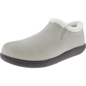Womens Lined Suede Bootie Slippers
