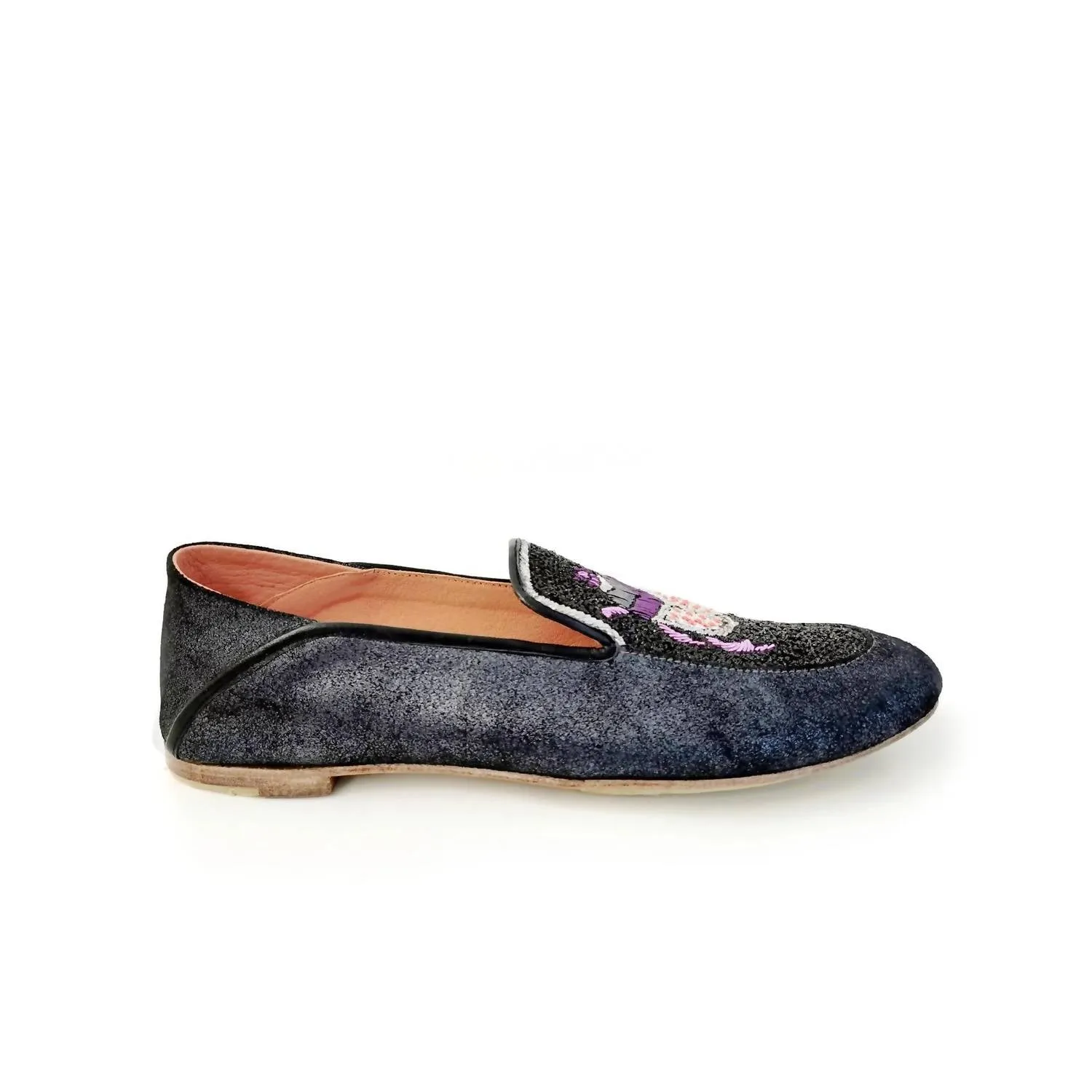 Women's Scarab Moccasin In Shiny Black