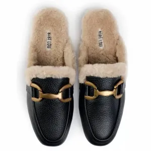 Women's Vela Slipper In Black Suede