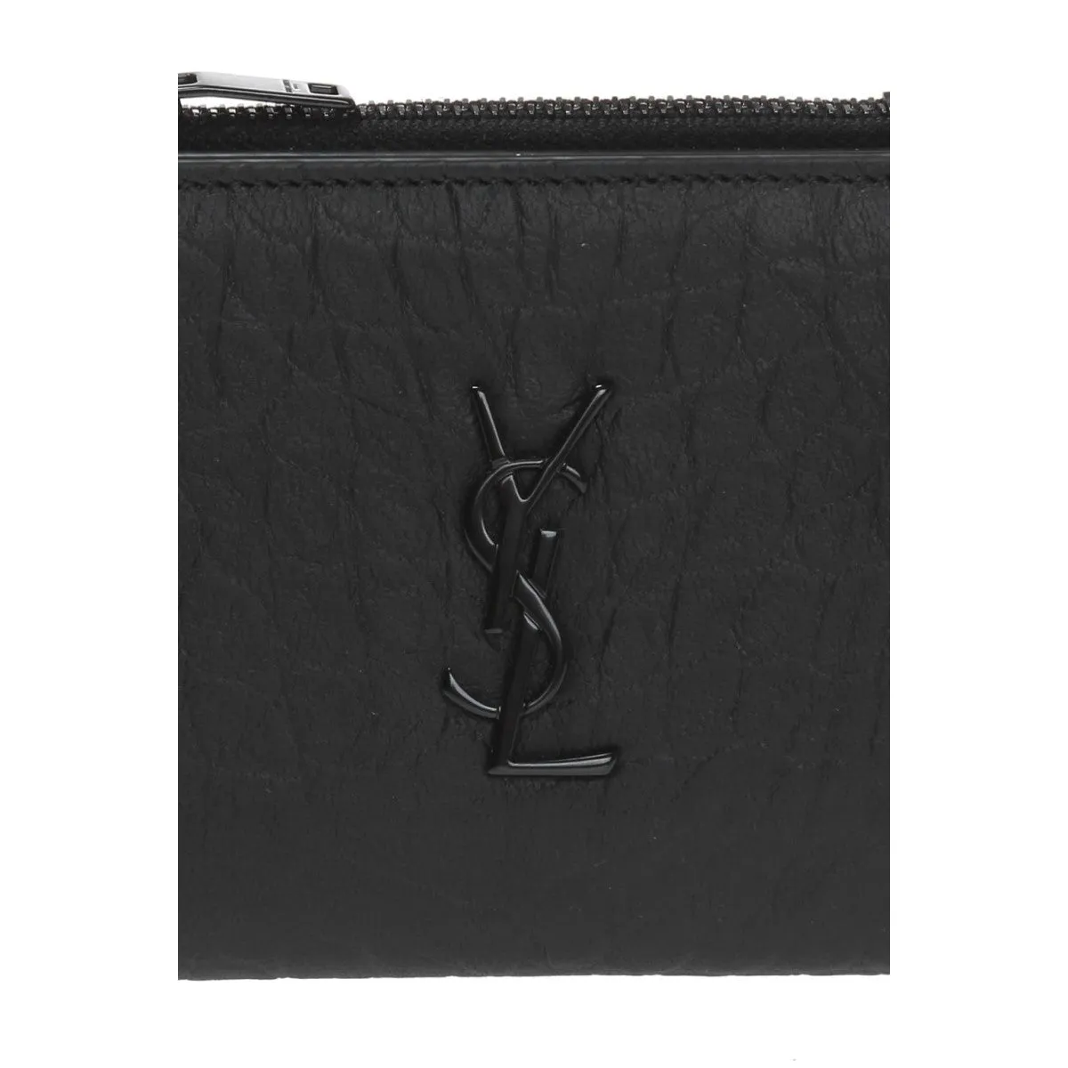 Ysl Bags Saint Laurent Black Crocodile Calf Leather YSL Monogram Wallet 529875