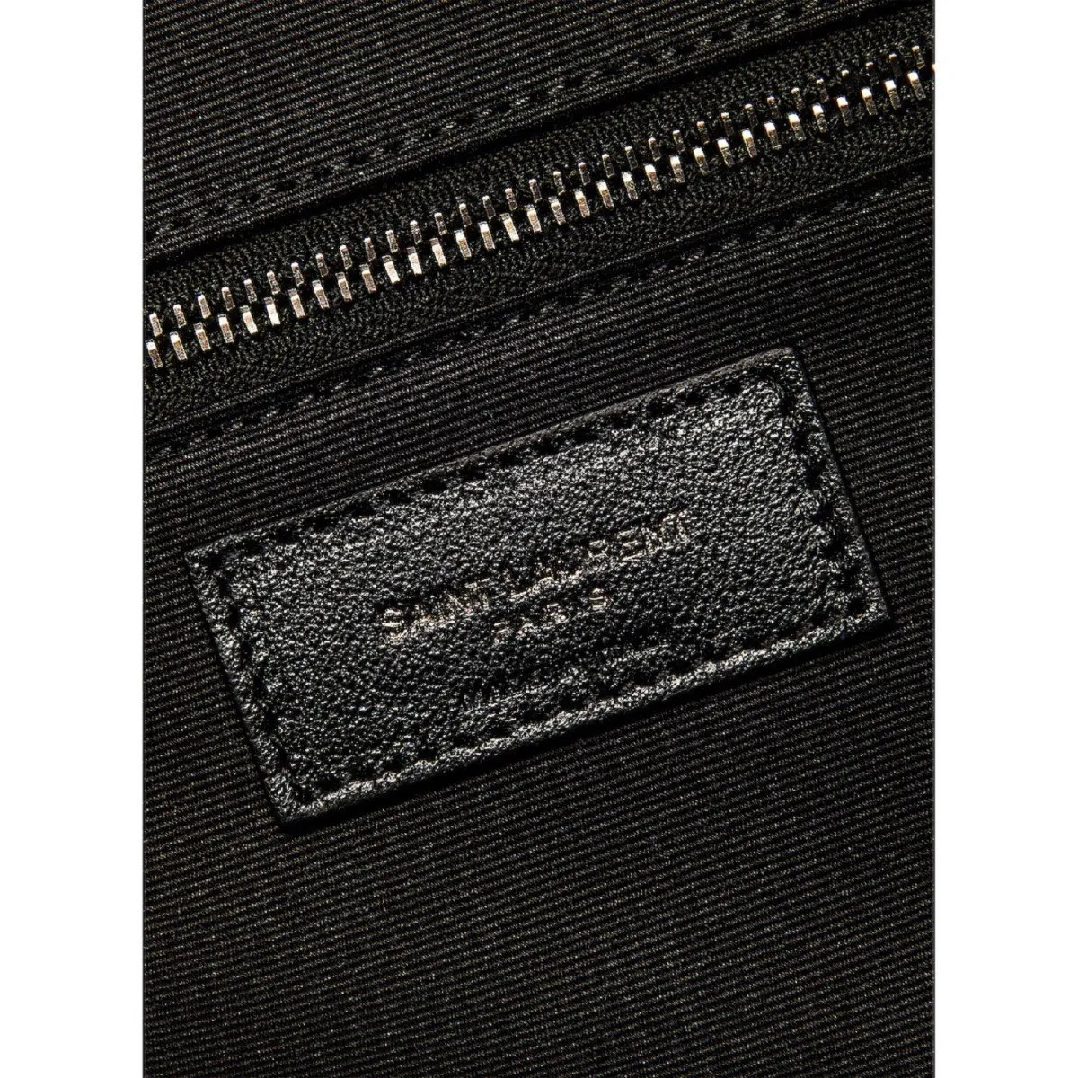 Ysl Bags Saint Laurent Miles Logo Black Calf Leather Duffel Bowling Bag 525145