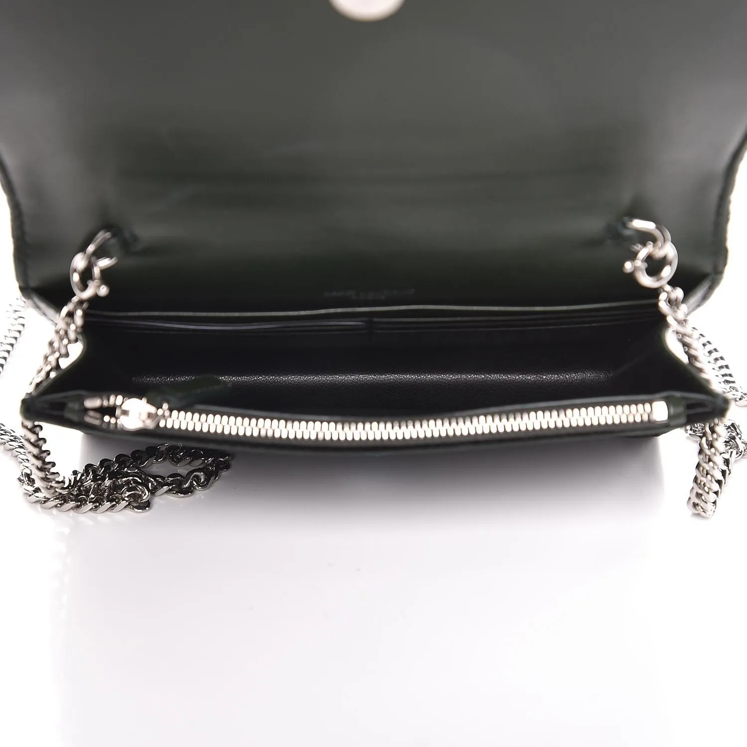 Ysl Bags Saint Laurent Monogram Kate Tassel Crystal Green Velvet Cross Body 491521