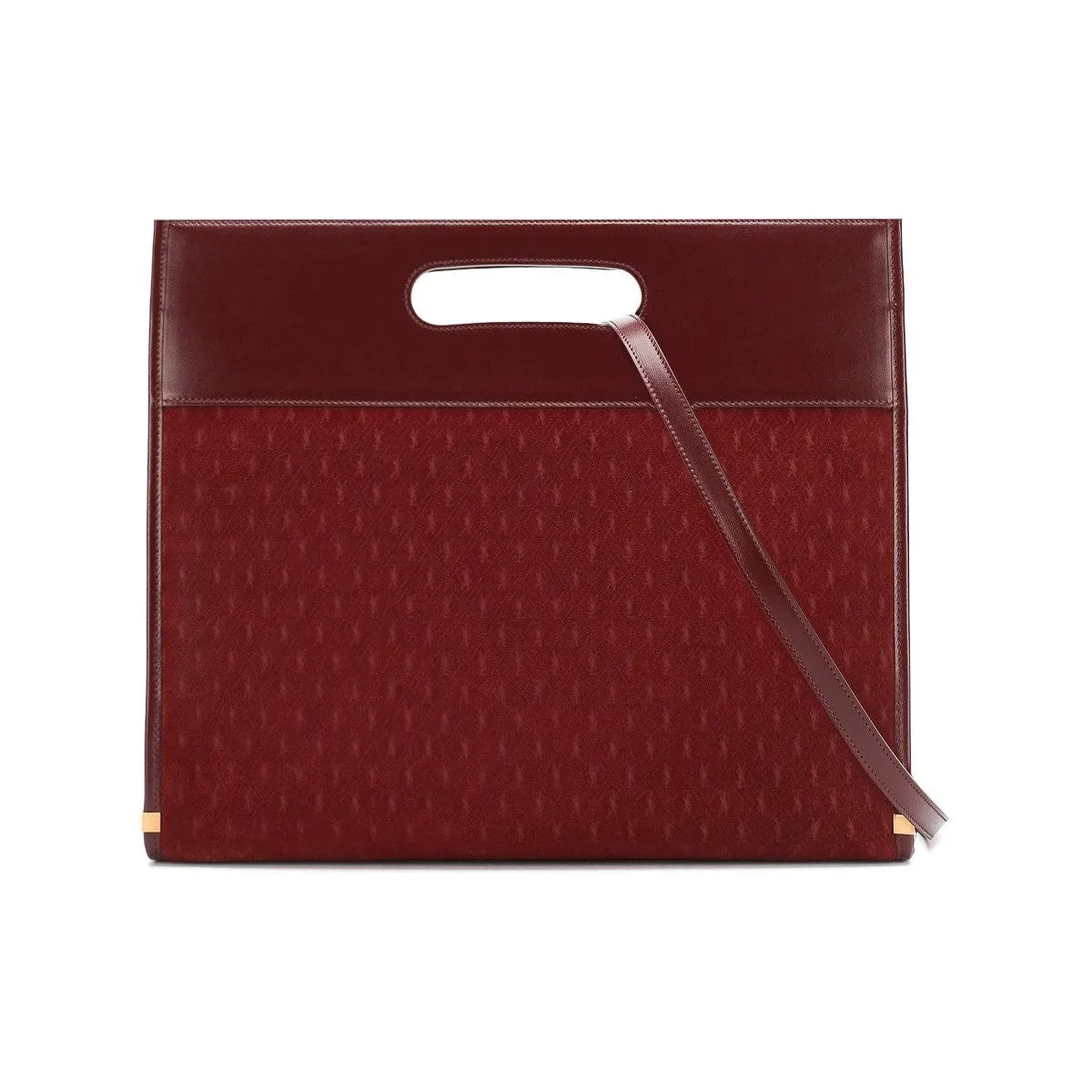 Ysl Bags Saint Laurent Monogram King Palm Red Suede Tote Handbag 579609