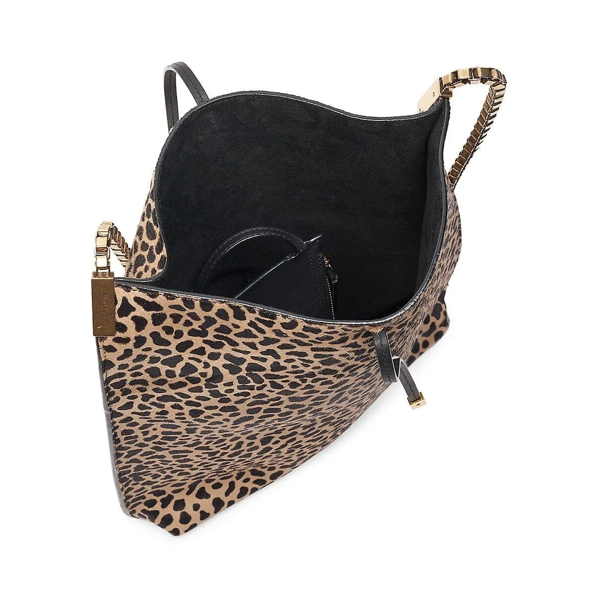 Ysl Bags Saint Laurent Suzanne Pony Hair Leopard Print Small Hobo Bag 636498