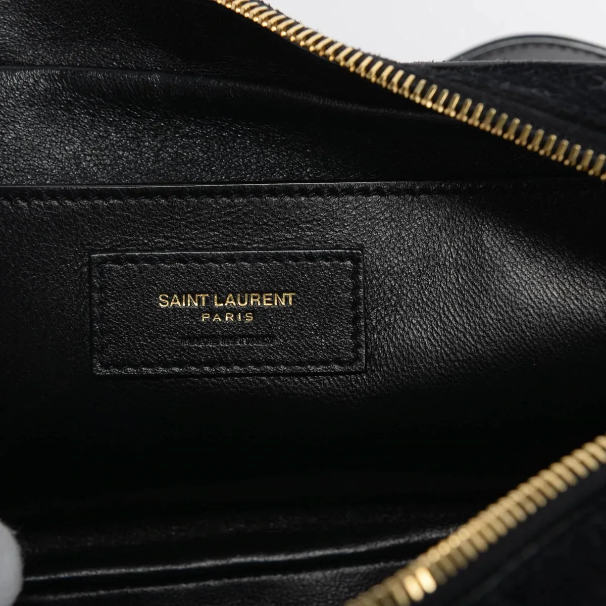 Ysl Bags Saint Laurent YSL King Palm Suede Monogram Black Camera Bag 568608