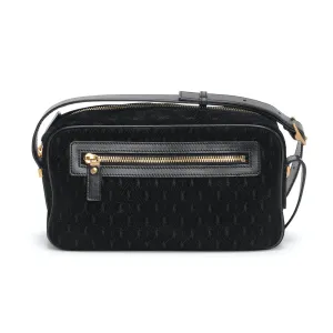 Ysl Bags Saint Laurent YSL King Palm Suede Monogram Black Camera Bag 568608